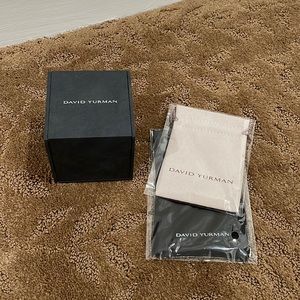 David Yurman authentic Jewlery box with dust bag and cleaner cloth